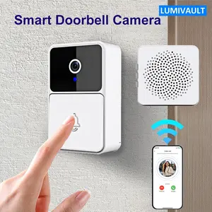 Lumivault Smart Wireless WiFi Doorbell with Two-Way Voice Call, USB Charging Battery, Low Power Security Camera for Home Monitoring, Home Security System