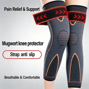 Aicao Compression Socks for Men - Warm Knee & Leg Protection, Anti-Slip Long Design for Autumn & Winter Old Cold Leg Relief