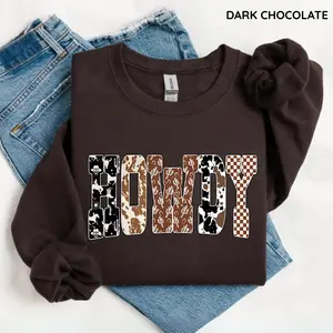 Howdy Western Sweatshirt, Yee Haw Sweater, Cowgirls Sweatshirt, Country Cowboy Sweater, Southern Howdy Sweater, Western Clothes Gift for her Cowgirl