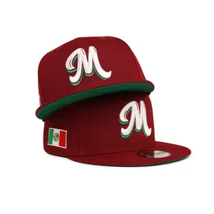 New Era Mexico Serie Del Caribe Cardinal Red 9FIFTY Snapback Hat – Official Baseball Collection Adjustable Cap