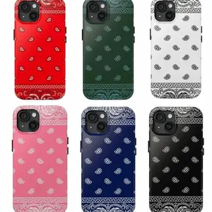 Rugged, Drop-Resistant Paisley Phone Case — Paisley Bandana Pattern Protective Cover, Compatible with iPhone 11–17 Pro Max/Plus Series and Samsung Galaxy S23–S25 Series