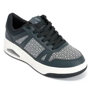 Skechers Street Uno Court Lace-Up Sneakers -Opulent Pearls