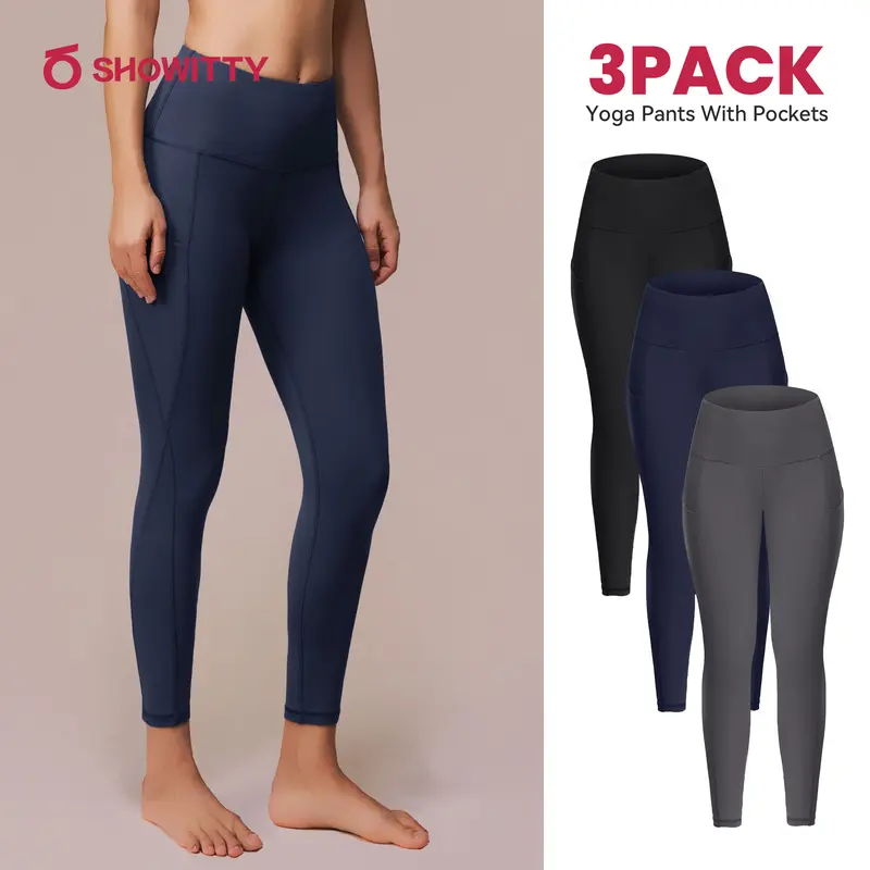 Leggings NexiEpoch Buttery A Vita Alta, Modellanti E Anti-squat, Per Allenamento E Corsa, Taglie Forti E Regolari - 4