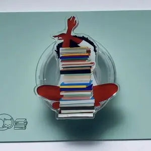 Melanin Girl With Book Phone Grip, Magnetic Phone Grip for Kindle & Books, Trendy Functional Unique Design Black Beauty Girl Read Books Accessory