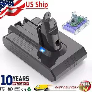 Upgraded 21.6V 6000mAh V6 Replacement Battery 6.0Ah Compatible with SV03 SV04 SV05 SV06 SV07 SV09 VTC4 DC58 DC59 DC61 DC62 DC72 DC74 V6 Animal V6 Absolute V6 Motorhead Handheld Vacuum Tools