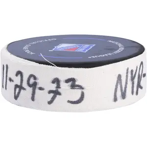 K'Andre Miller New York Rangers Game-Used Goal Puck From November 29, 2023 Vs. Detroit Red Wings - Fanatics Authentic Certified