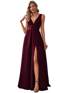 Ever-Pretty 2026 Spring Dress Maxi Dress High Slit Sleeveless V-Neck Empire Waist Formal Party Bridesmaid Elegant Comfort , 0168B Ever-Pretty 2026 Spring Dress Maxi Dress High Slit Sleeveless V-Neck Empire Waist Formal Party Bridesmaid Elegant Comfort , 0168B
