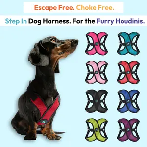 Gooby: Comfort X Step-In Lite Dog Harness | Best No-Escape & Choke-Free Step-In Harness for Toy Breeds, Small & Medium Dogs | Ultra-Lightweight | Breathable Mesh | Quick-Dry | Machine Washable