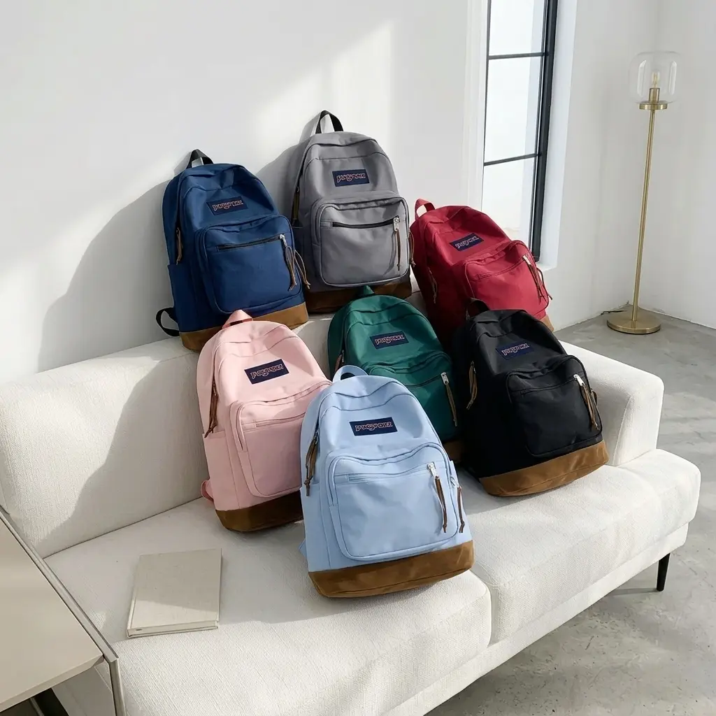 JanSport Right Pack Backpack, Pink Unisex, Waterproof Classic School Bag, Casual Travel Backpack, Everyday Backpack, Student Backpack, Laptop Backpack, College Backpack