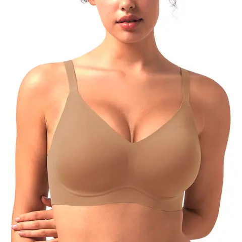 LIVE HSIA Tiya CloudSoft Jelly Wireless Comfort Buttery Soft Wire Free Seamless No Underwire Full Coverage Supportive T-shirt Bra Everyday Bra