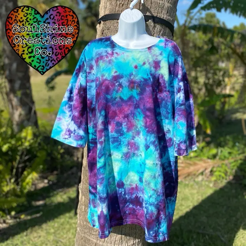 Jaded Sky Scrunch Ice Tie Dye Shirt Unisex Top Womenswear