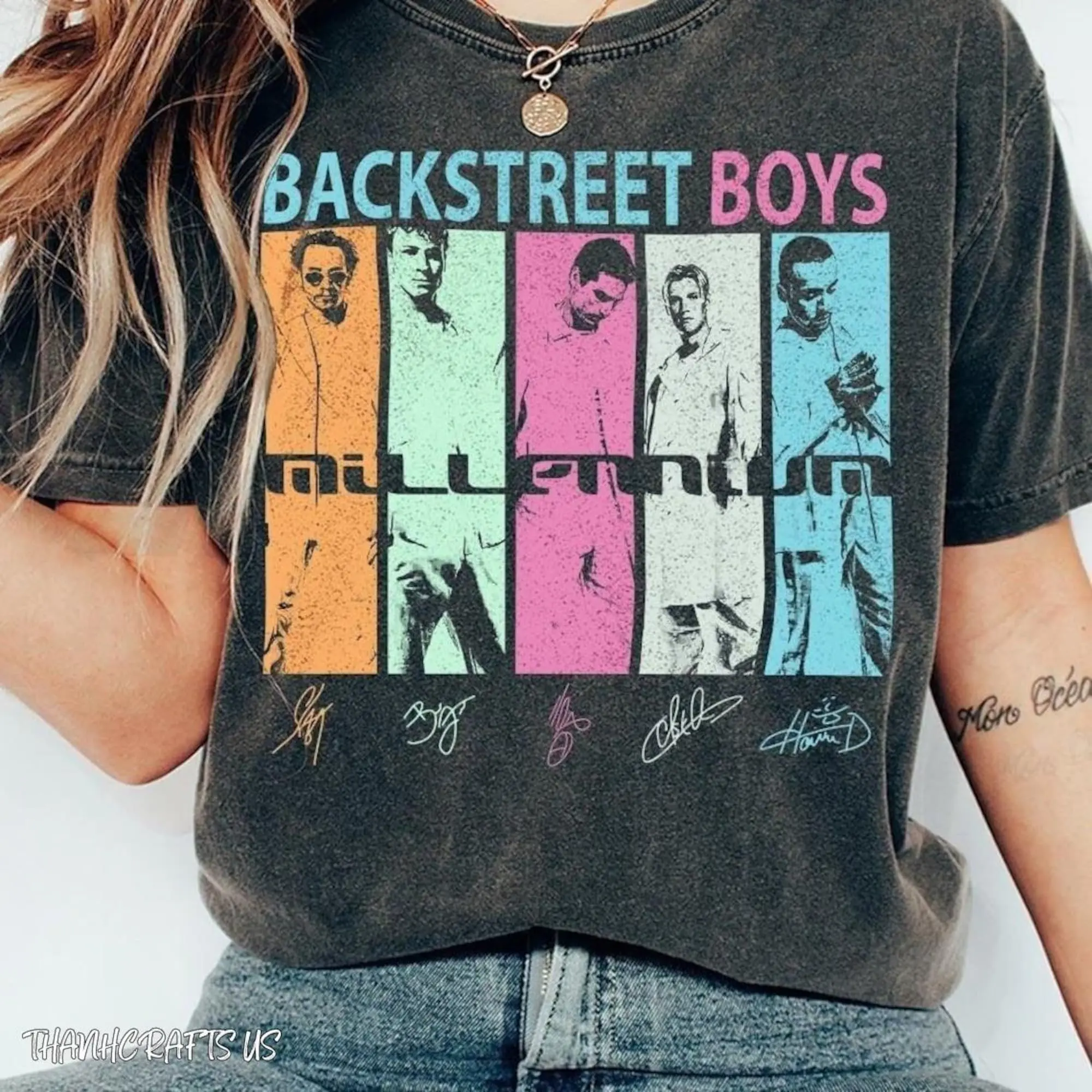 Backstreet Boys Millennium Tour Music Vintage T-Shirt, Backstreet Boy Band, Bring Memory Back Street, BSB Rock T-Shirt, Vintage Pop Shirt
