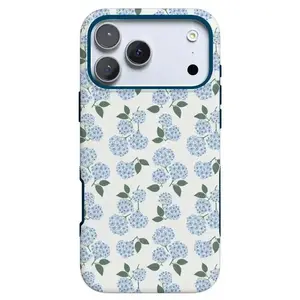 Casely Hydrangea Flower Phone Case for iPhone | Soft Blue Botanical Protective Case
