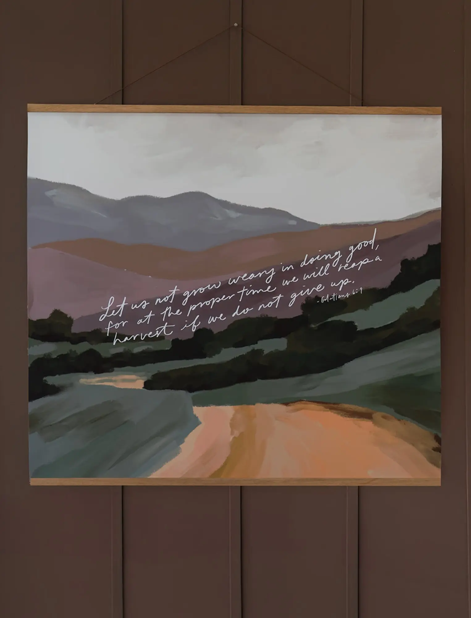 Large Poster: Let us not grow weary
