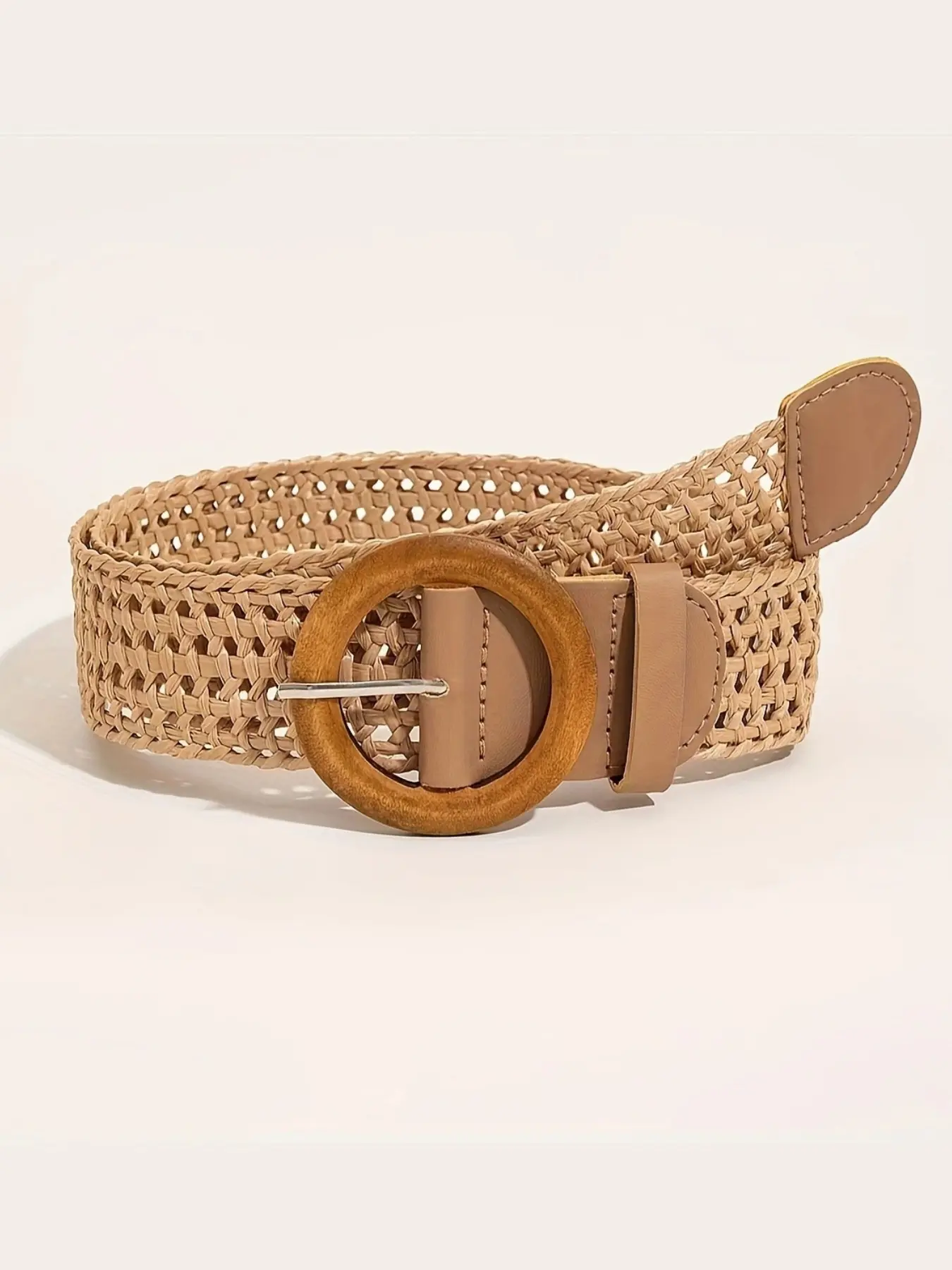 Women's Braided Waist Belt, Boho Braided Belts, Ethnic Belts, Vintage Cotton Linen Ethnic Style Decorative Waist Cinch, Daily Wear Fashion Accessory, 1 Piece