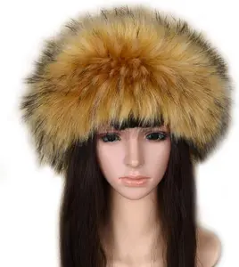 Faux Fur Headband for Women Winter Hat Earwarmer Warm Cap