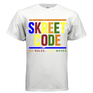 Skreetcode “No Rules Just Moves” Graphic T-Shirt – Urban Streetwear Multicolor Logo Tee