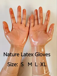 Ultra-Thin Transparent Latex Gloves, Five-Finger Connected, High Elasticity, Elegant Design, Cosplay, Party, Date, Festival, Unisex