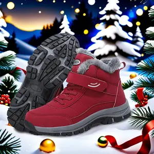 Women's Winter Short Boots Portable Easy to Wear No Laces Simple Fastening Anti-Slip Waterproof Warm Classic Solid-Colored Snow Boots with Round Toes Nail Bathroom Footwear Girl Walking Shoes Walking Shoes Bridal Plush low  moon  boots