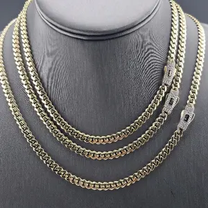 Gold 14k Monaco Chain 16" 18" 20" 5mm Elegant Design for Everyday Wear