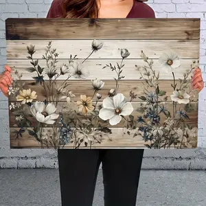 Wooden Framed Canvas Painting Flowers Wall Art Prints for Home Decoration, Living Room & Bedroom, Festivals, Gifts, Ready to Hang Ornaments Artistic Photo