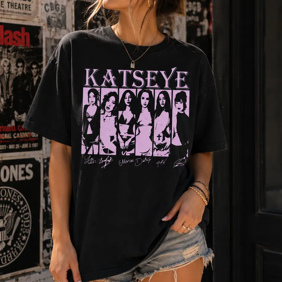 Comfort Colors Katseye Girls Tee, Katseye Members Kpop Shirt, Beautiful Chaos Tour, Kpop Music Fan Gift
