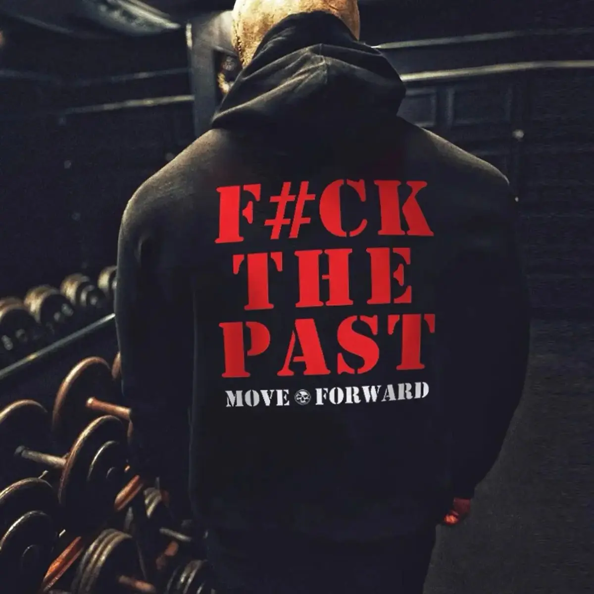F#Ck The Past Move Forward, Bold Statement Graphic Tshirt, Motivational Edgy Quote Sweatshirt, Streetwear Typography Hoodie, Sarcastic Humor Appare, Unisex Sweater Pullover Tee