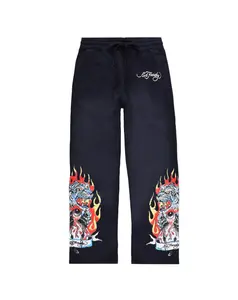 ED HARDY TIGER FLAME MENS SWEATPANT