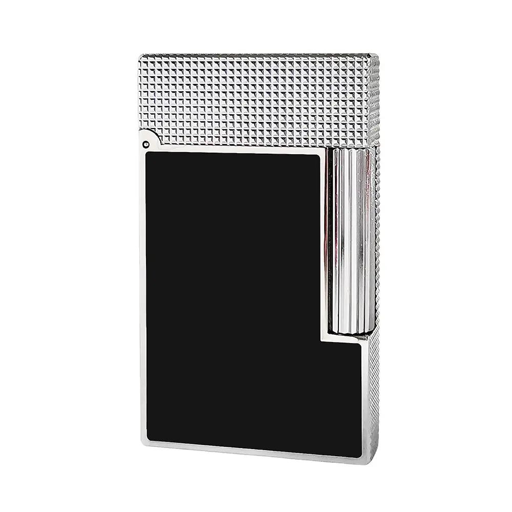 DPT Sliver Diamond head Bussiness Lacquered Metal lighter Porfect Gift Cling Sound gifts boyfriend Matte