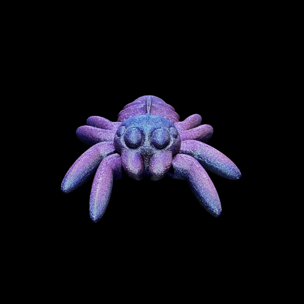 Regal Jumping Spider Articulating Sculpture 3D Print