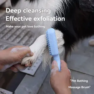Dog Bathing Tool, Cat Bath Brush, Puppy Large Dog Scrubbing Pet Shower Massage Cleaning Supplies, Essential Grooming Accessories