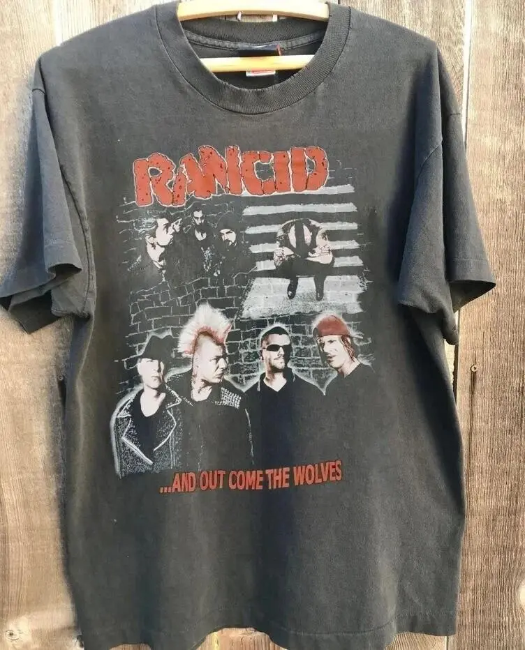 Rancid Shirt, Rancid Punk Rock Band Charcoal Cotton T-Shirt Unisex, Gift For Fan, Unisex Shirt For Him Her