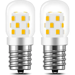 LED Bulb 3W 380LM 3000K Daylight Warm Light 8206232A Microwave Oven Bulb Suitable for Under Refrigerator 2-Pack - Non-Dimmable