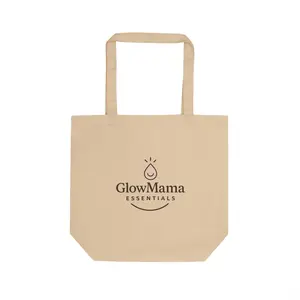 GlowMama Essentials Organic Cotton Tote Bag | Everyday Mom Carryall