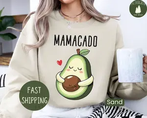 Mamacado Sweatshirt and Hoodie, Baby Announcement Shirt, Gift for New Mom, Pregnancy Reveal Shirt, Maternity Shirts, Baby Shower Gift