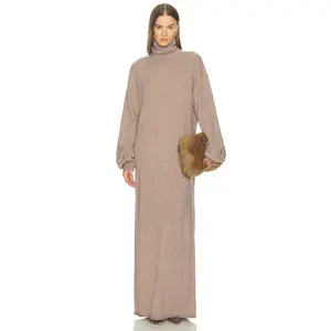 SRG Sascha Knit Turtleneck Dress in Toast