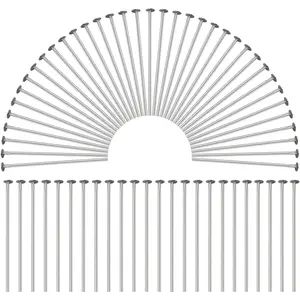 500Pcs 0.98"/25MM Stainless Steel Flat Head Pins for Jewelry Making DIY Craft Bead Earring Necklace