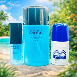 MORTON MUSK KIT DE FRAGANCIA PARA HOMBRE BLUE BOX SET DE 3