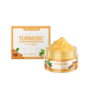 WEST MONTH Turmeric Neck Cream Turmeric Extract Firming Anti-Wrinkle Vitamin C Brightening Neck Cream