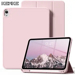 KENKE Soft Back Cover Case with Pen Slot, 1 Count Auto Sleep/Wake Tablet Protective Cover, Tablet Case for iPad 10.9 Inch iPad 10 Gen, Tablet Casing, Safety Casing, Durability, Ipad Accessories