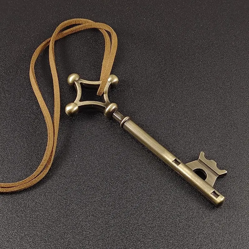 Japanese Anime Attack On Titan Figure Allen Basement Key Cosplay Metal Model Handbag Bagpack Decoration Accessories Toy Gifts