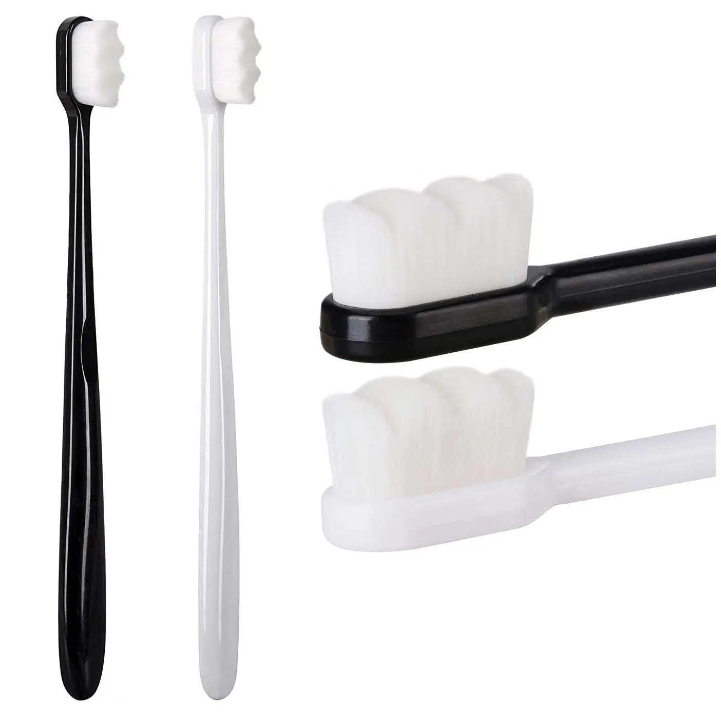 Extra Soft Toothbrush, Ultra Soft-bristled Adult Toothbrush Micro Nano 15000 Floss Bristle Good Cleaning Effect for Sensitive Teeth Oral Gum Recession Cleanser Comfort,summerwins