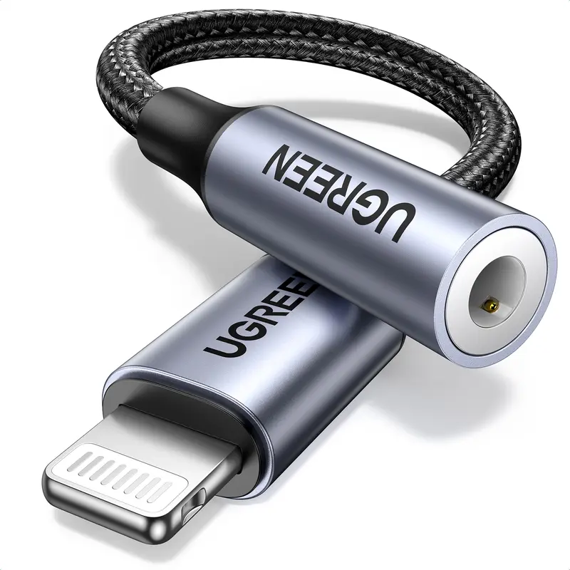 UGREEN USB-C/Lightning to 3.5mm HiFi DAC Aux Adapters & Cables - 2-Model Dongle for iPhone 11-17 Pro Max, Android Galaxy S25 Ultra, iPad Audio Accessories (USB Type-C Compatible)