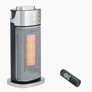 Winado 1500W Electric Space Heater w/Humidifier & 3D Flame Effect, 16''H Tower Heater w/Remote Control & Timer, 70° Oscillation, Tip-over & Overheat Protection for Indoor Ues Bedroom Living Room