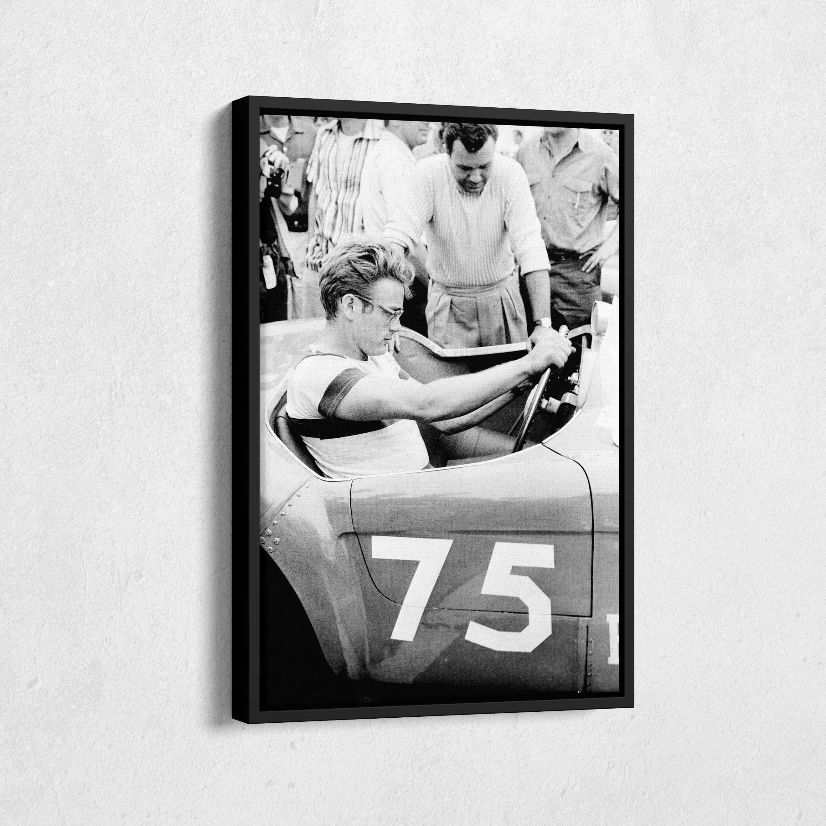 James Dean Car Retro Poster Movie Icon Wall Art Home Decor