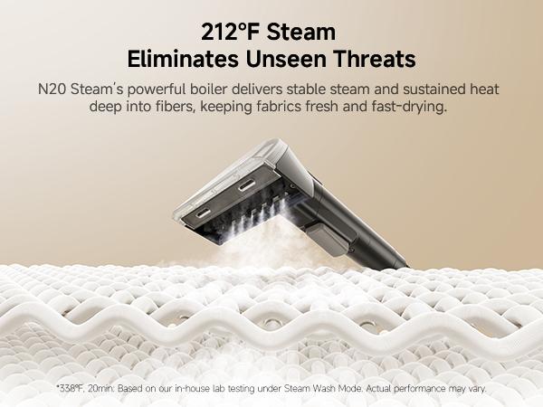 【New Arrival】DREAME N20 Steam Portable Carpet Cleaner with Steam & Hot Water Wash, Upholstery Cleaner Machine with Auto-Mix Solution, 17Kpa Powerful Suction, Spot Cleaner for Carpet, Couch, Furniture, Pets, Cars 【New Arrival】DREAME N20 Steam Portable Carpet Cleaner with Steam & Hot Water Wash, Upholstery Cleaner Machine with Auto-Mix Solution, 17Kpa Powerful Suction, Spot Cleaner for Carpet, Couch, Furniture, Pets, Cars