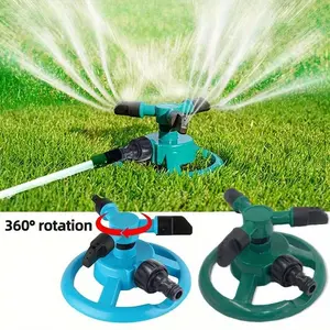 360 Degree Automatic Rotating Garden Lawn Water Sprinklers System Adjustable Watering System Quick Coupling Lawn Rotating Nozzle Garden Irrigation Supplies