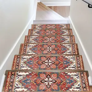 15pcs,  Non-slip Stair, Safety And Traction Indoor Stair Runner Blanket - Great For Dogs, Seniors And High Traffic Areas!