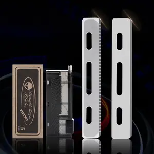 15 Professional Straight Razor Blades for Men and Barbers, Premium Quality Shaving Accessories, Durable and Stylish Design