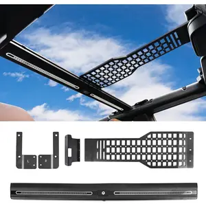 Overhead Molle Panel with Integrated LED Ceiling Light for 2021-2025 Ford Bronco 4 Door Roof Reinforcement Cross Bar Interior Accessories